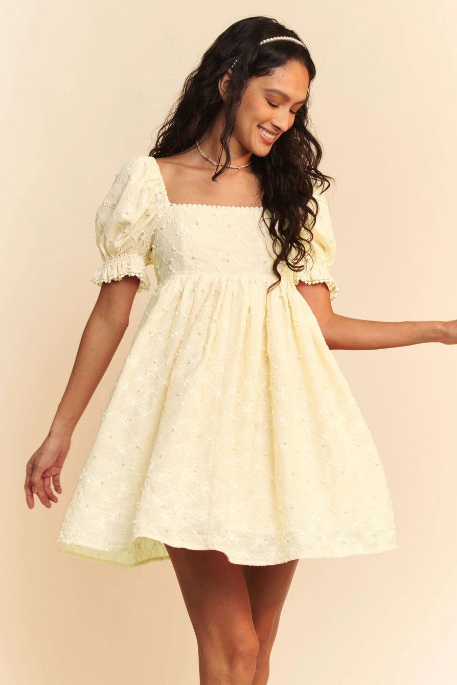 Ivory babydoll dress