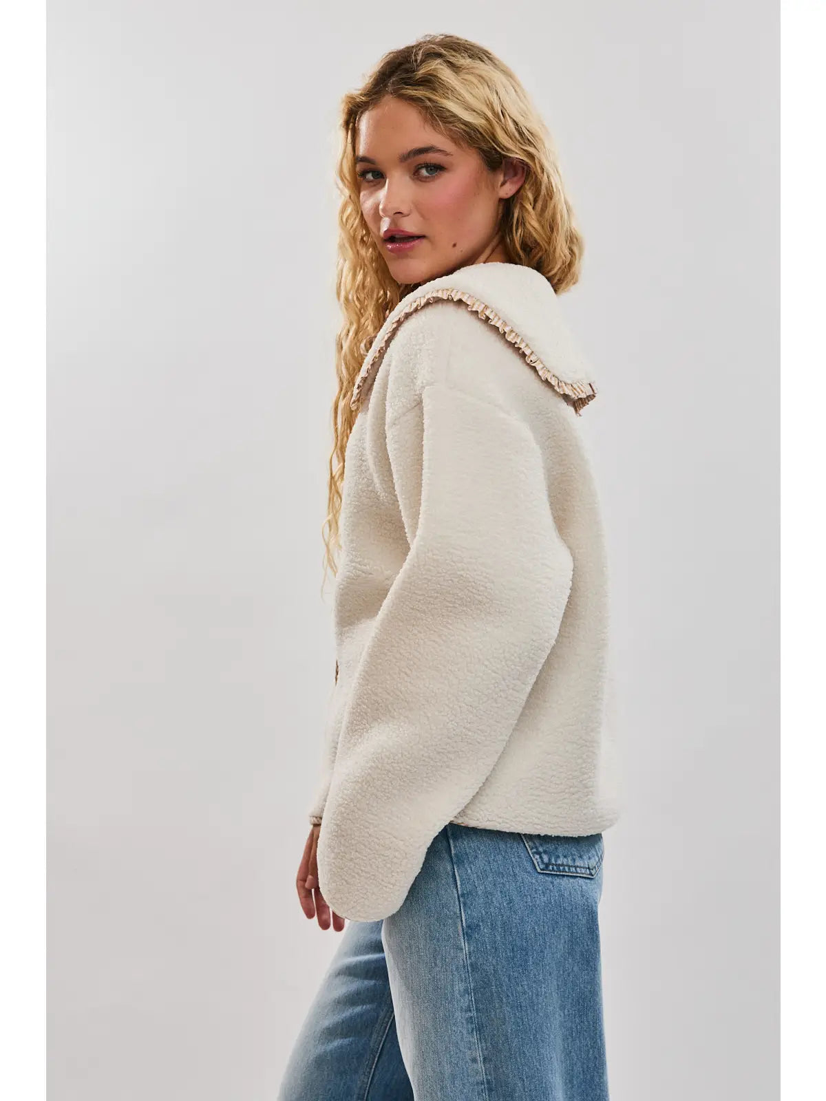 Beige Sherpa jacket