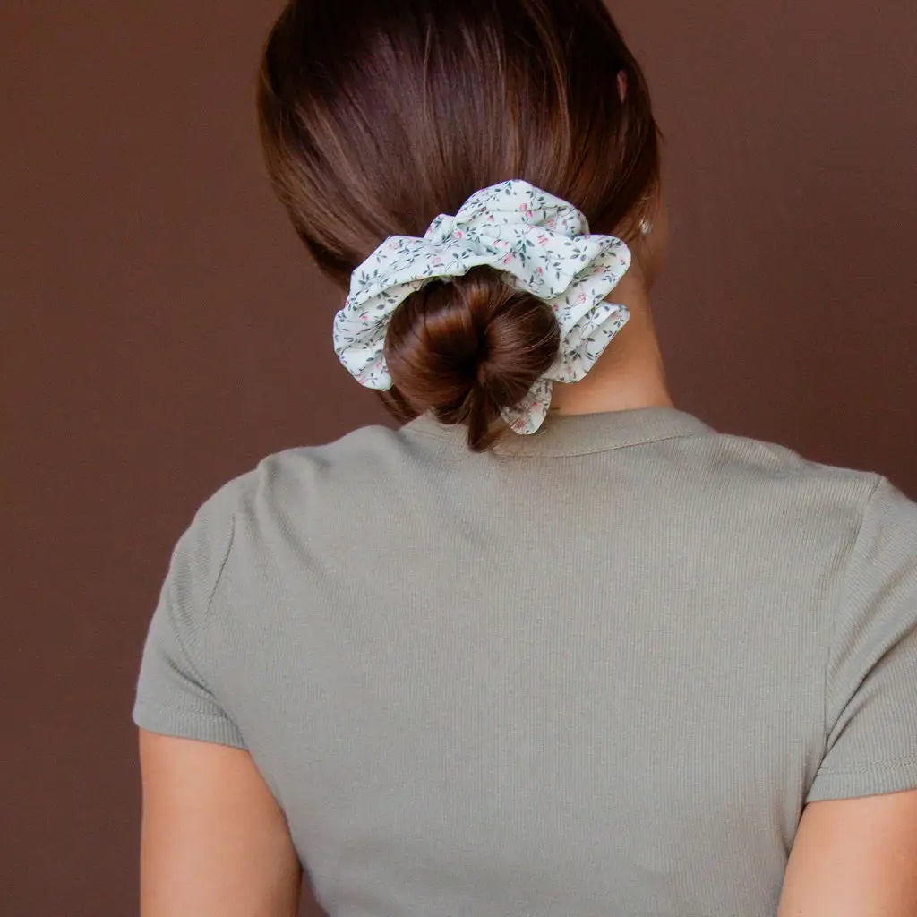 Mint jumbo scrunchie