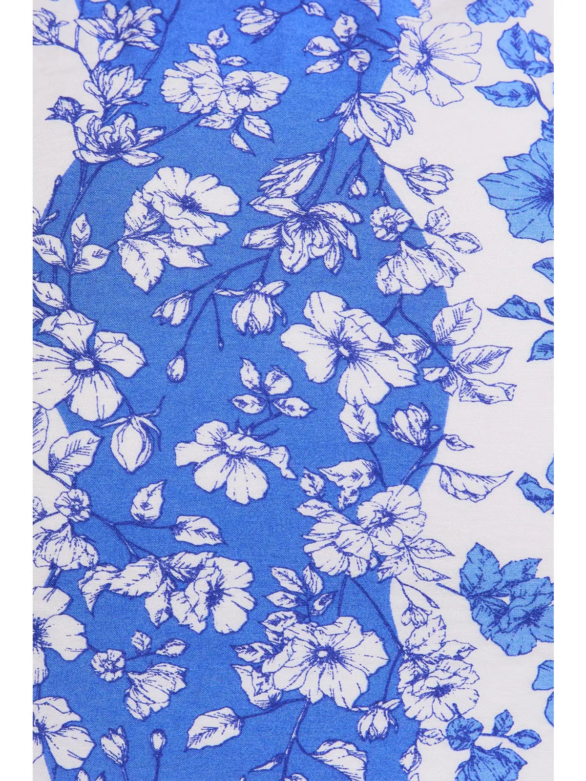 Blue floral spaghetti strap dress