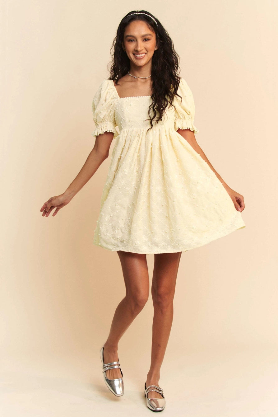 Ivory babydoll dress