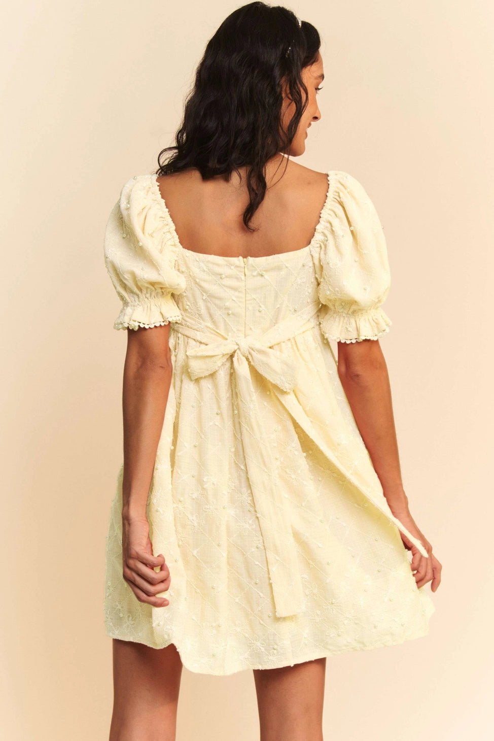 Ivory babydoll dress