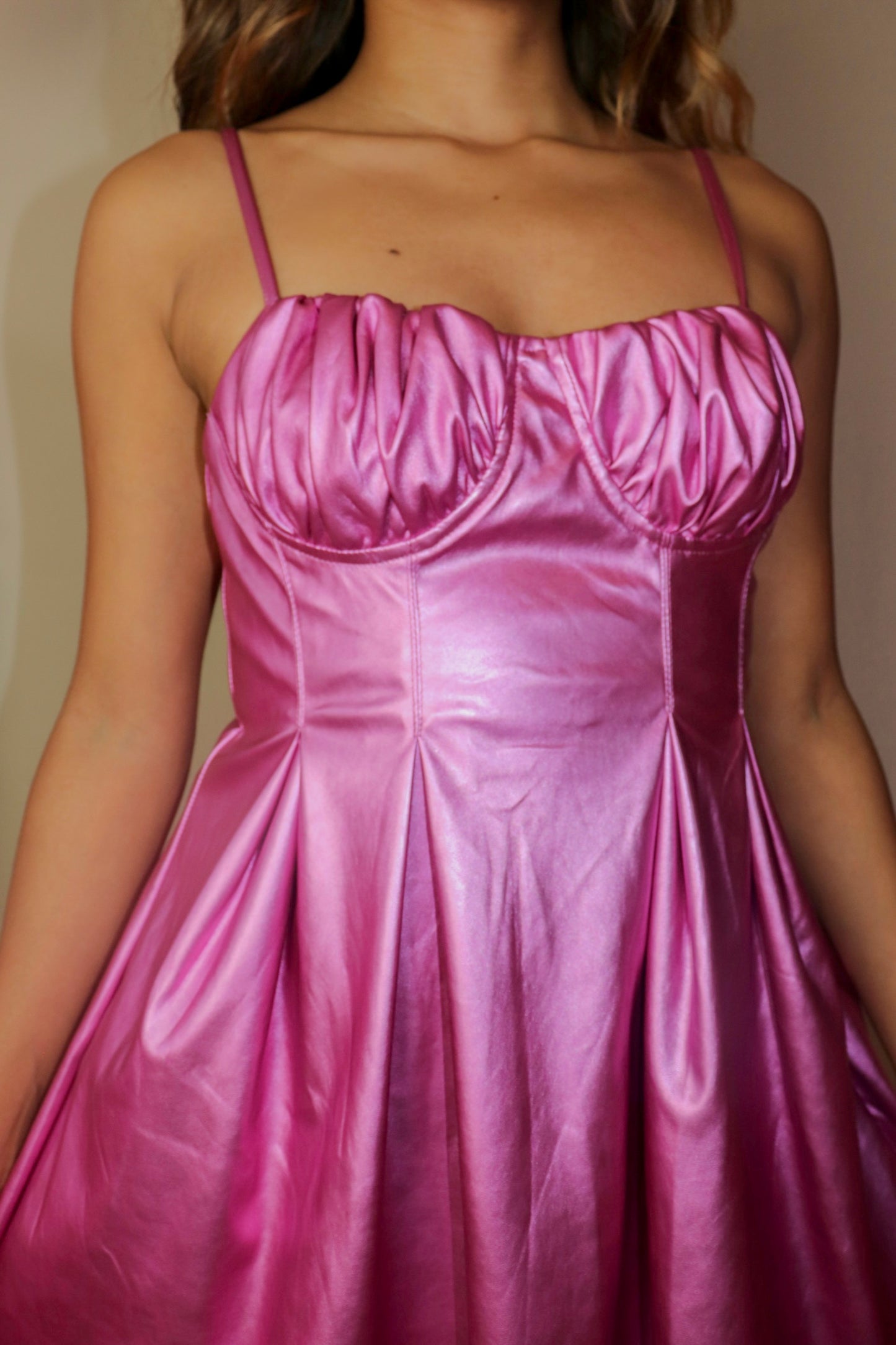 Aria - Black leather a-line