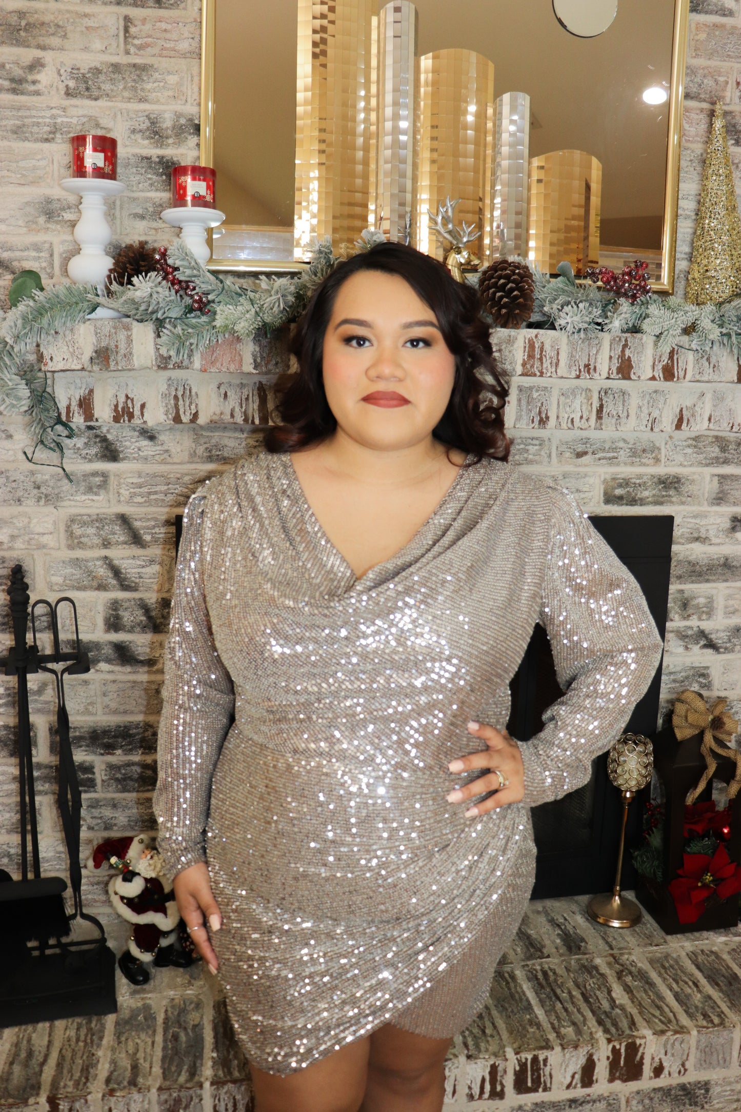 Angel Sequin Mini Dress