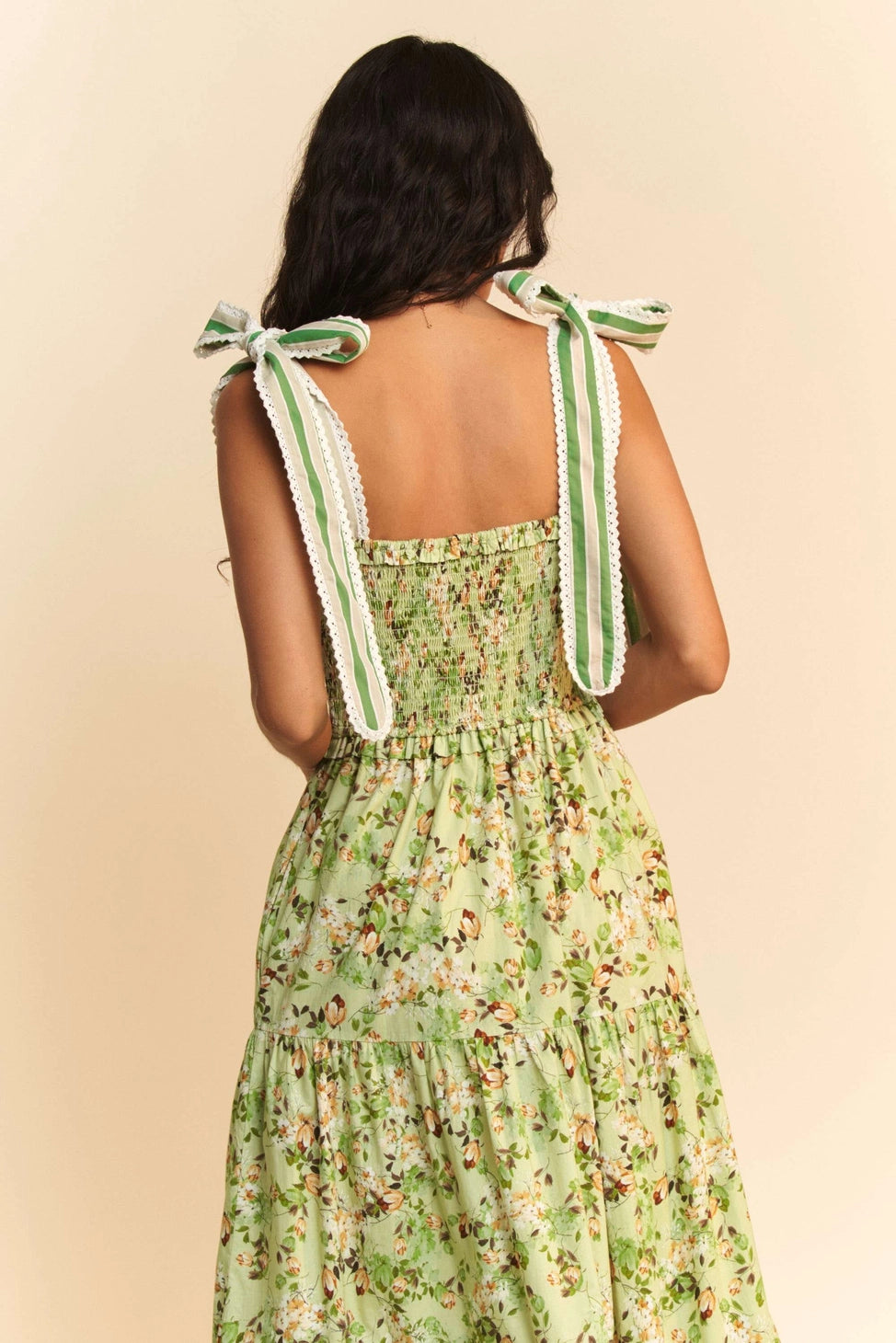 Green garden dress
