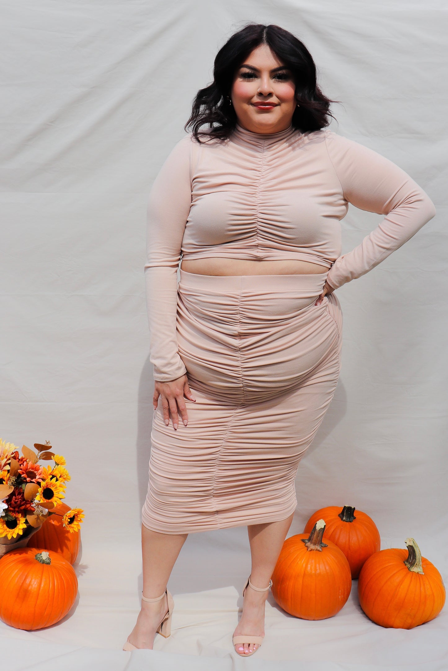 Sara - Plus size long sleeve 2pc set