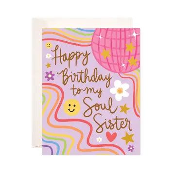 Soul sister birthday card