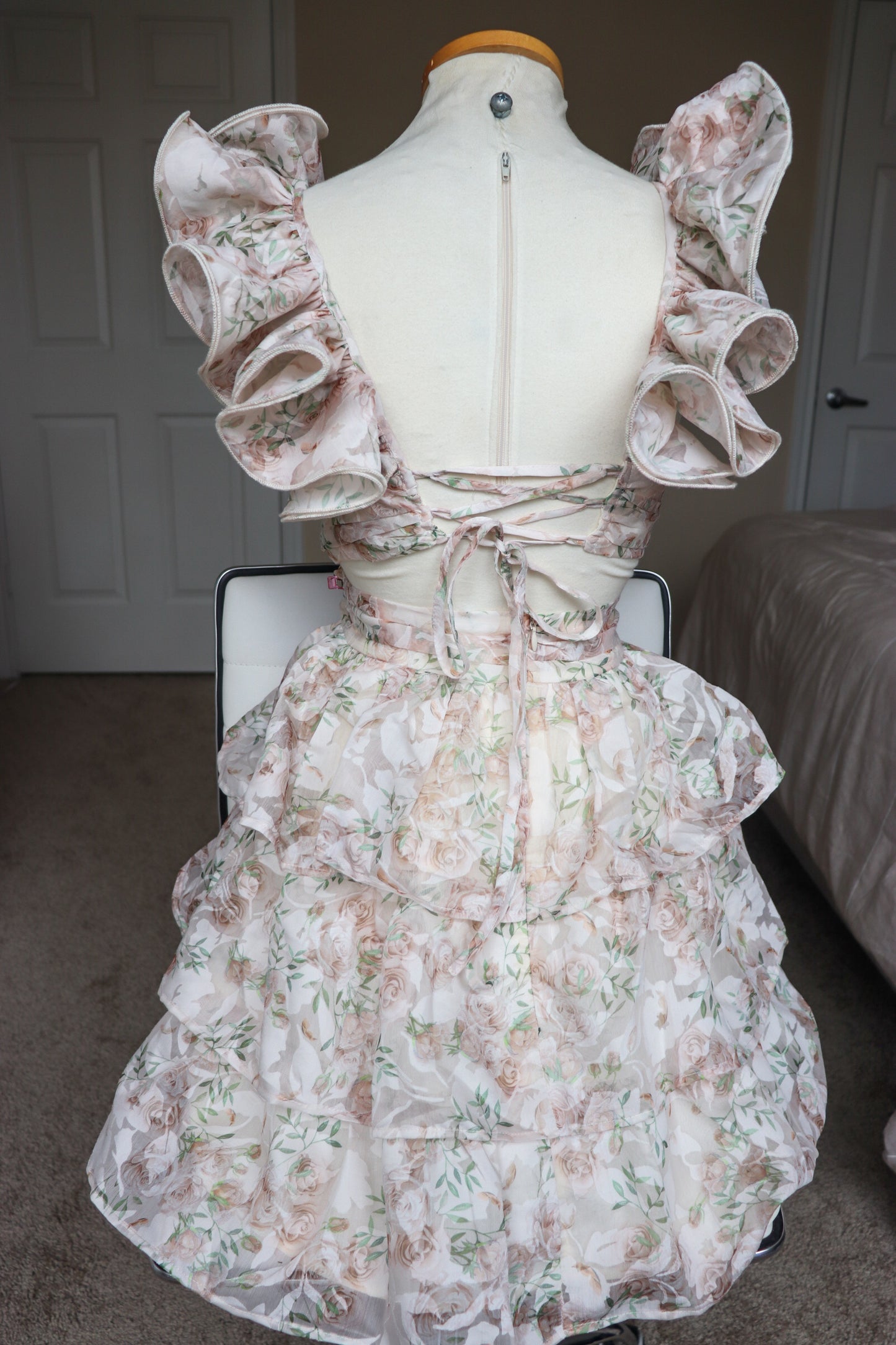 Flora- ruffle dress