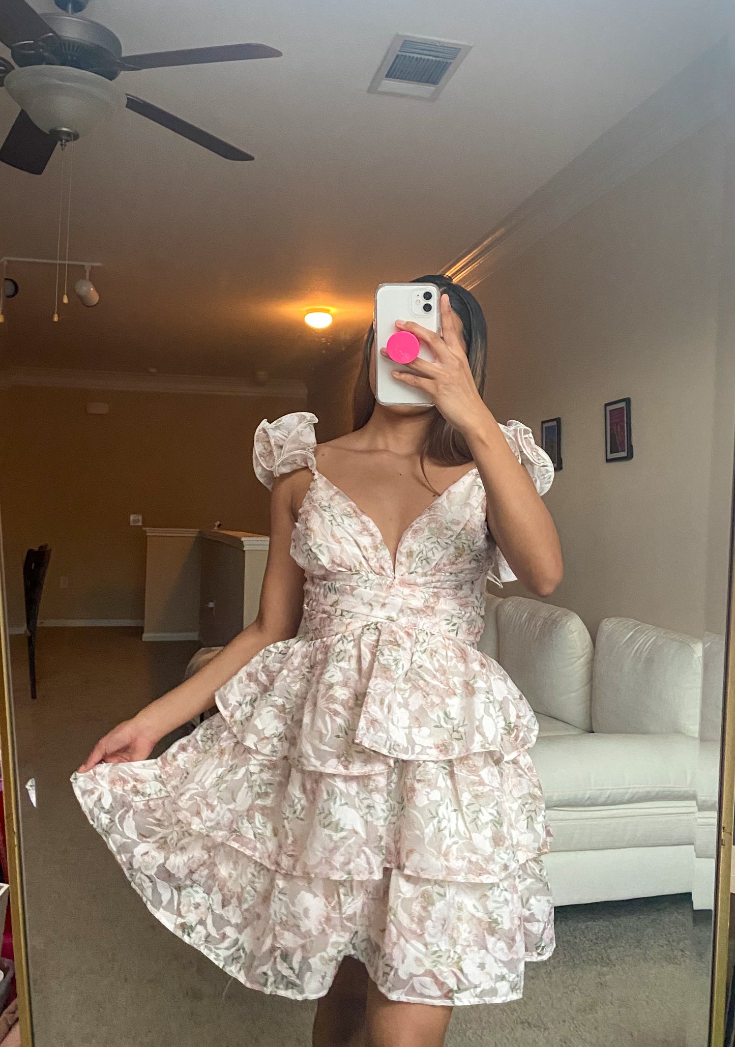 Flora- ruffle dress