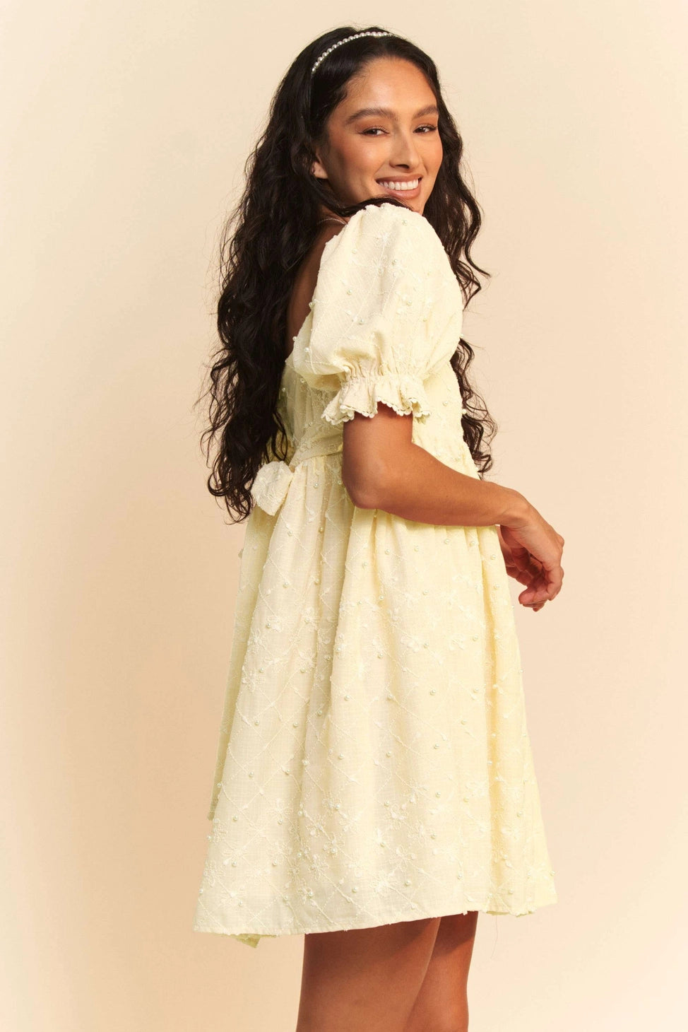 Ivory babydoll dress