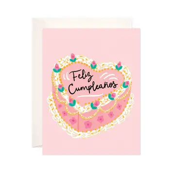 Feliz cumpleaños cake card