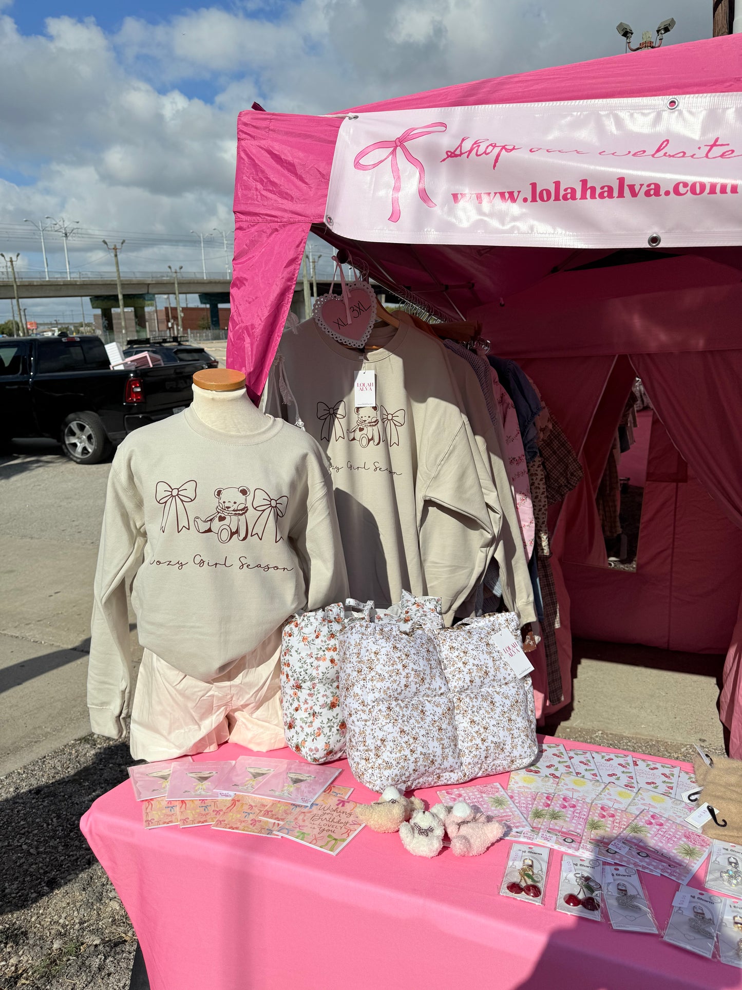 Cozy girl season sweatshirt