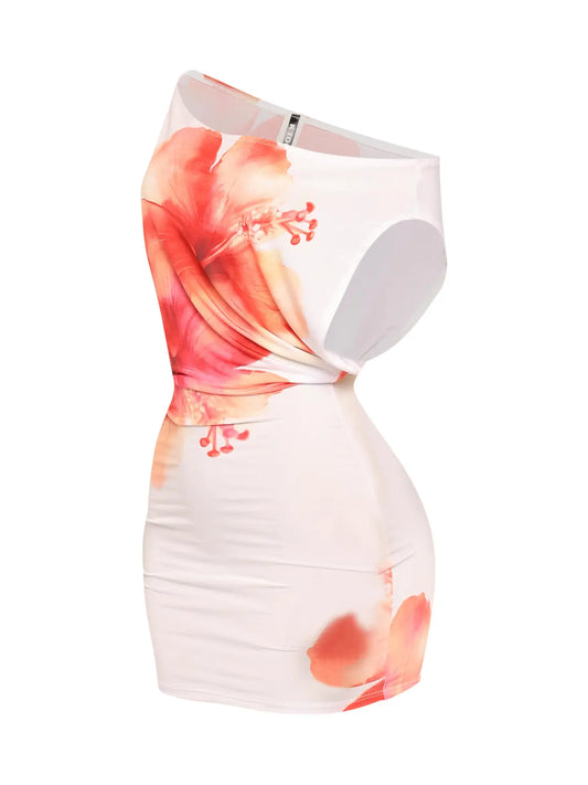 White summer mini dress