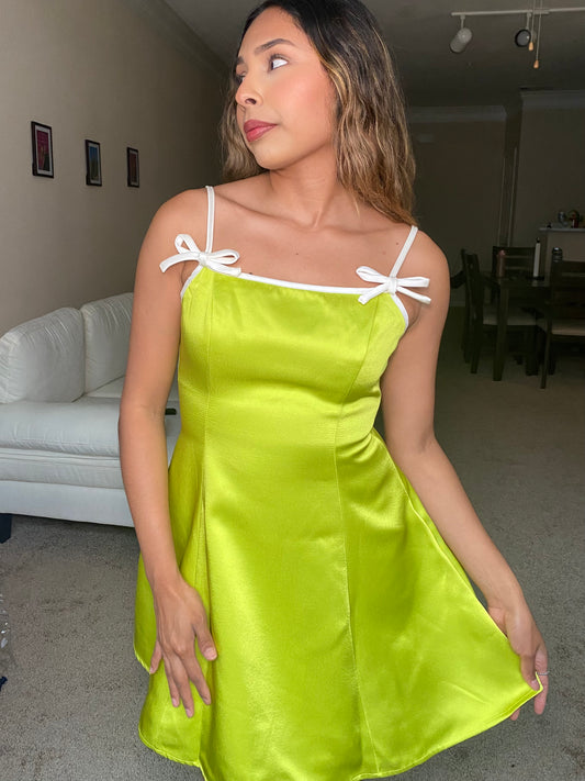 Chloe- Lime green dress