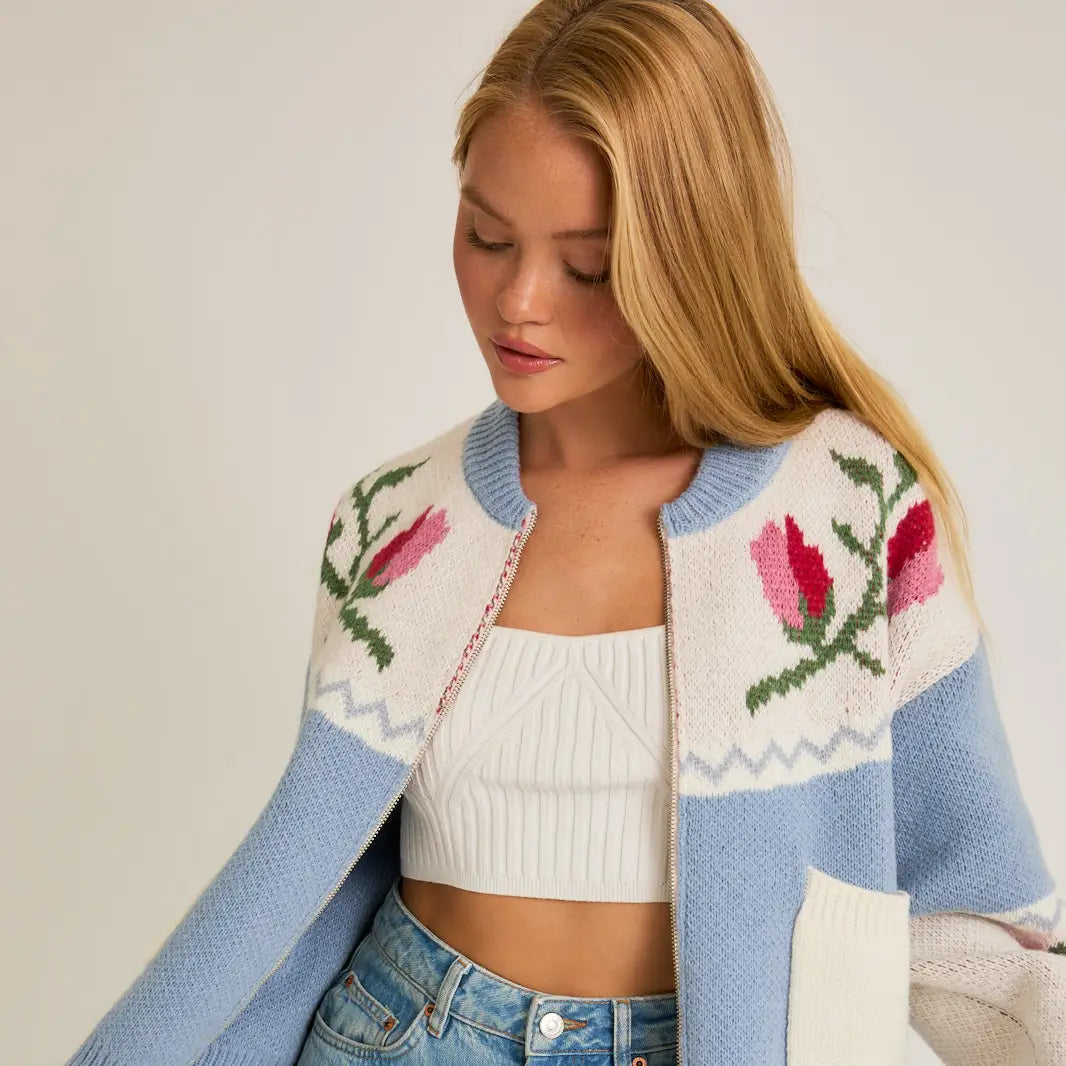 Skylar Tulip sweater jacket