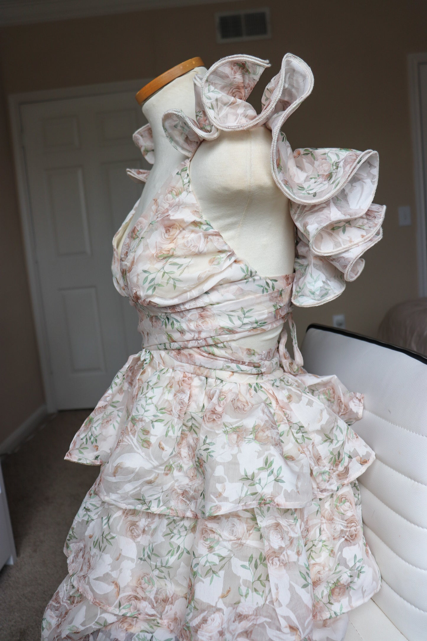 Flora- ruffle dress