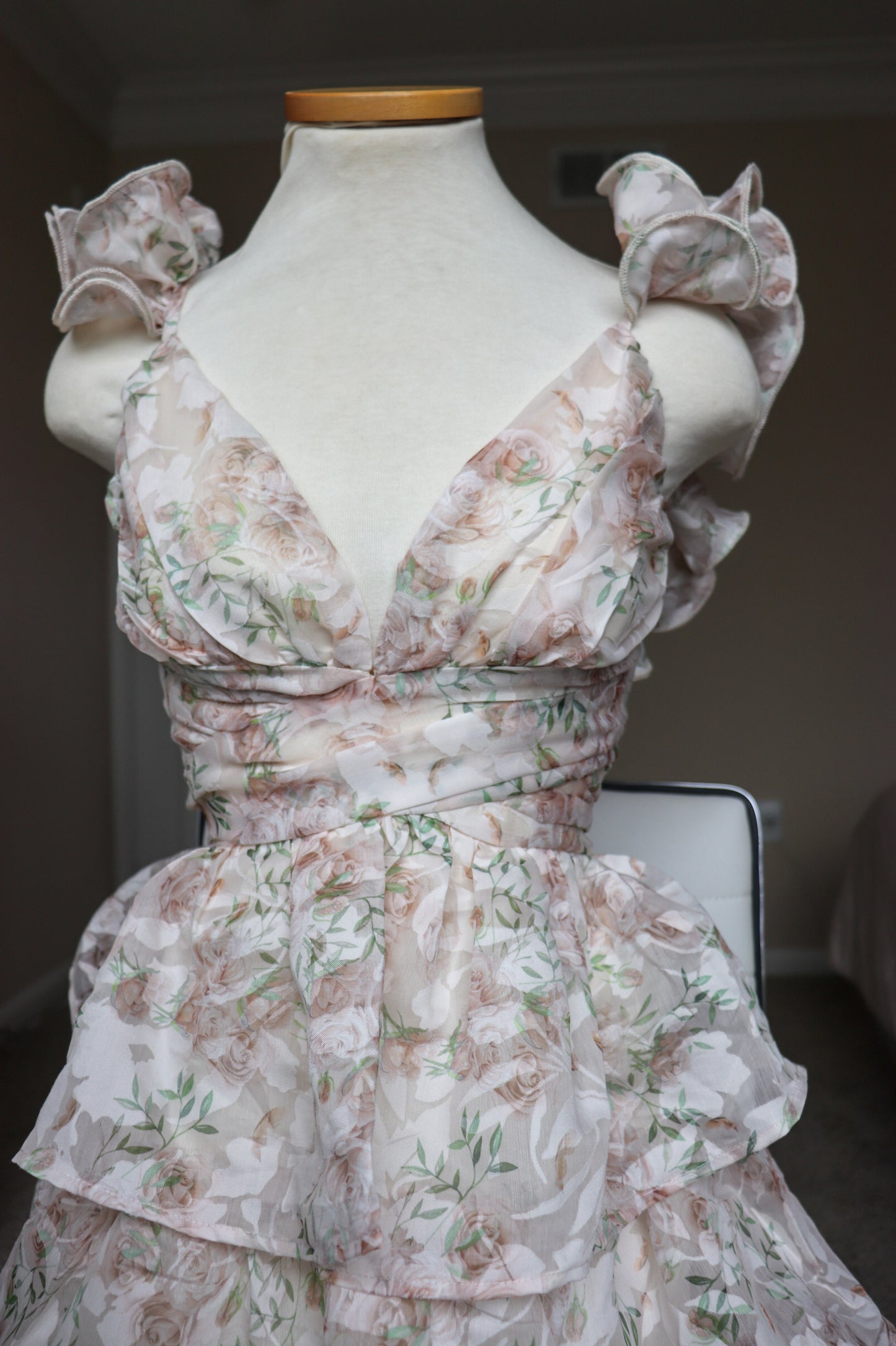 Flora- ruffle dress