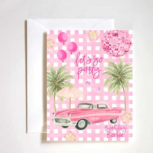 Birthday Barbie card