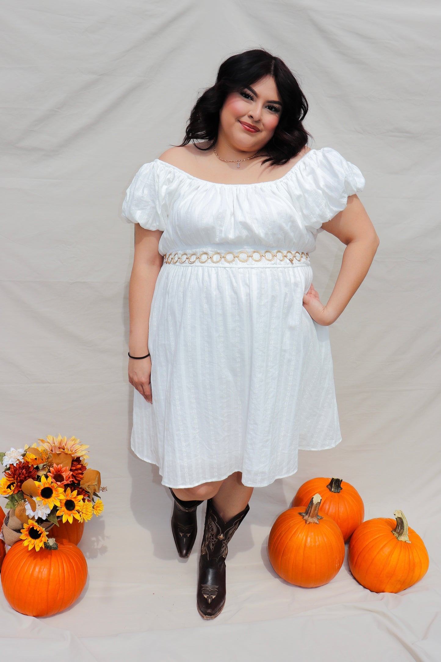 Haven - Plus size off shoulder dress