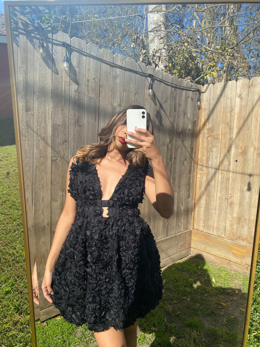 Mia Black Floral dress