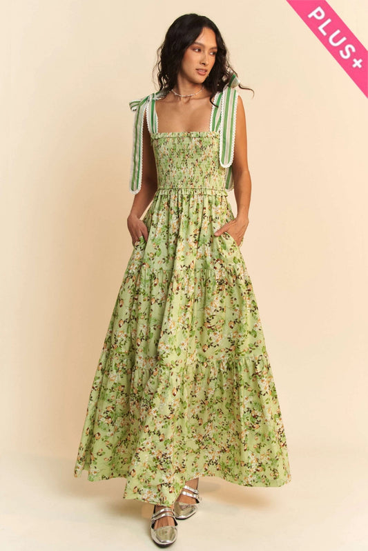 Green garden dress