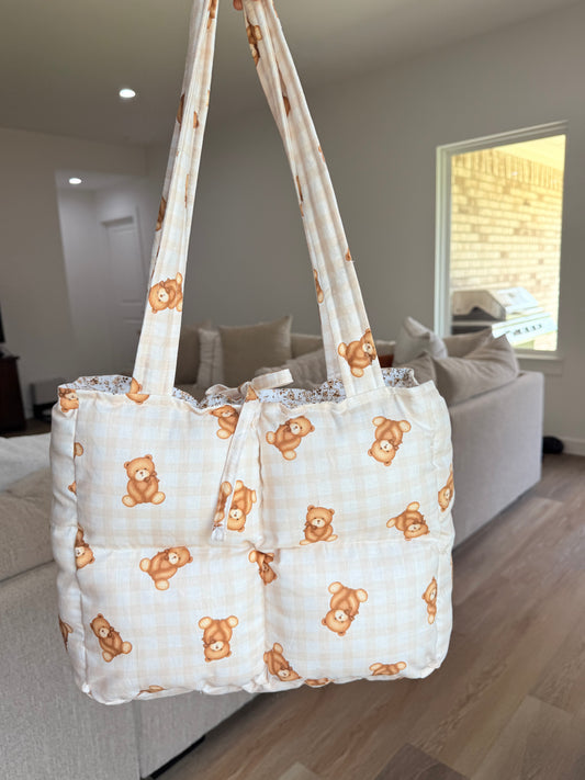 Preorder: teddy bear book tote