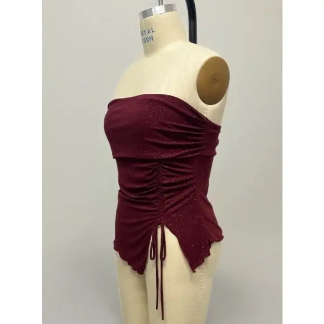 Asymmetrical tube top - plus