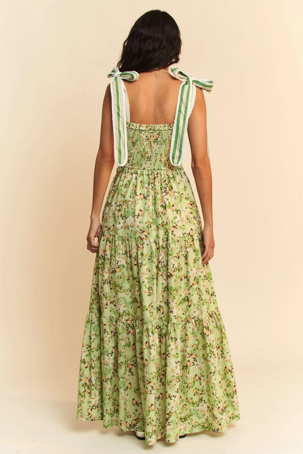 Green garden dress