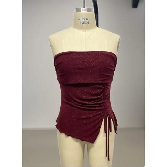 Asymmetrical tube top - plus