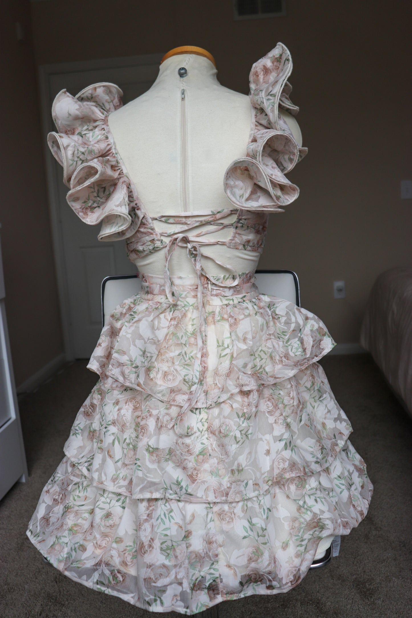 Flora- ruffle dress