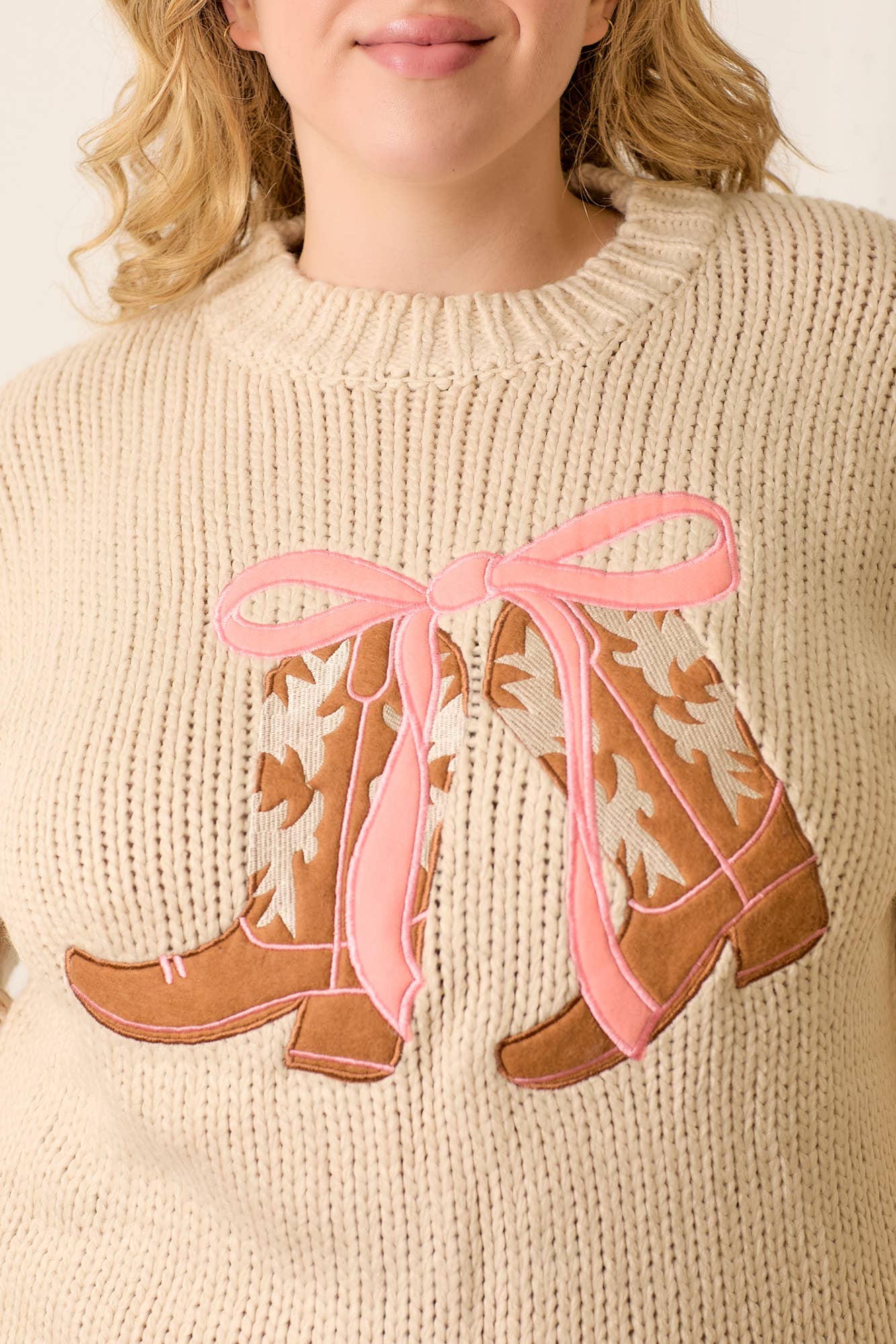 Kylie knit sweater with boots