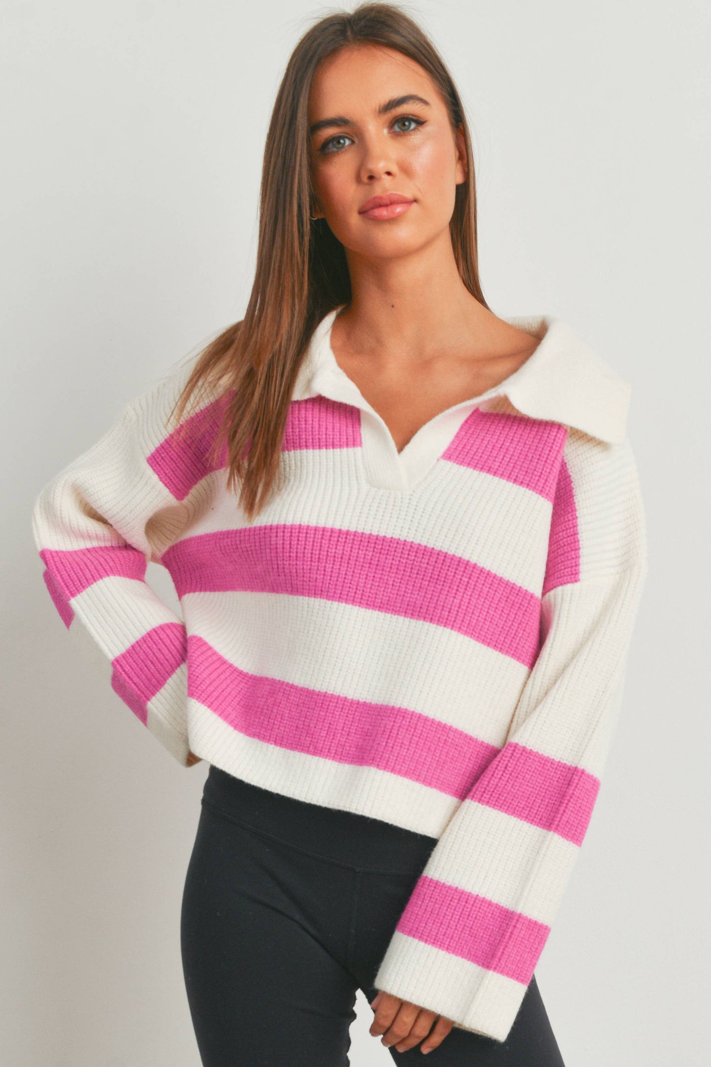 Leah striped sweater